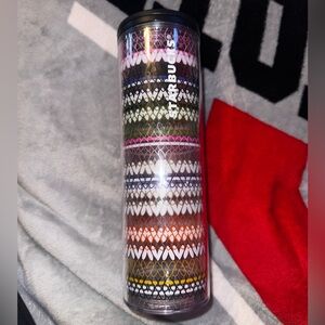 Starbucks Multicolor Patterned Travel Tumbler - Pink, Green, Blue, Orange
